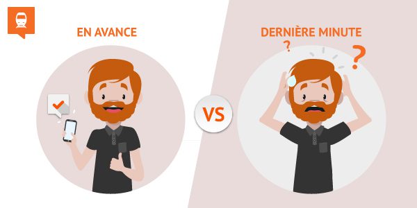 Réserver un billet de train en avance ou en dernière minute : le match