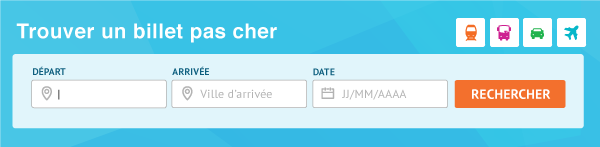 Trouvez un billet de bus avec correspondance