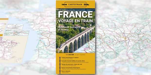 Une carte avec toutes les lignes de train de France